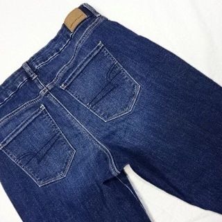 アメリカンイーグル(American Eagle)のアメリカンイーグル☆濃紺☆CURVYジェギング☆US10☆ウェスト約84cm(デニム/ジーンズ)