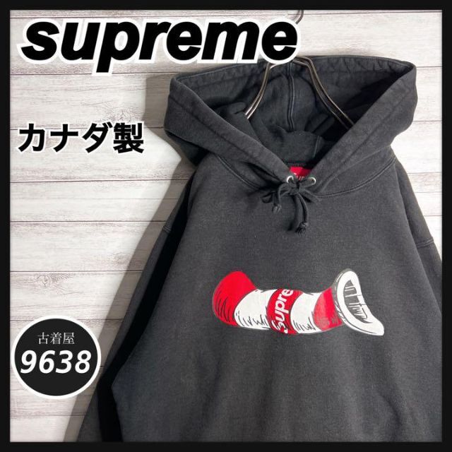 高級素材使用ブランド シュプリーム ✈︎カナダ製 スリーブロゴ