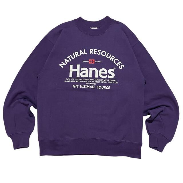 Hanes(ヘインズ)の古着 Hanes ヘインズ ロゴ スウェット トレーナー メンズのトップス(スウェット)の商品写真