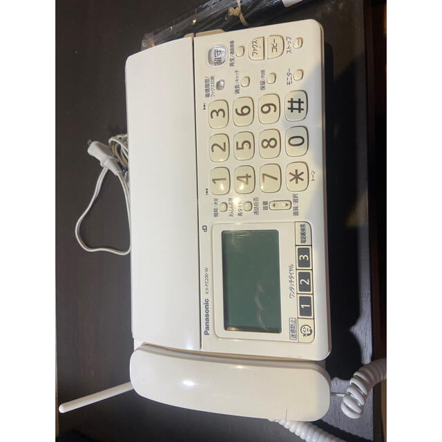 Panasonic kx-pz200-w FAX インテリア/住まい/日用品の収納家具(電話台/ファックス台)の商品写真