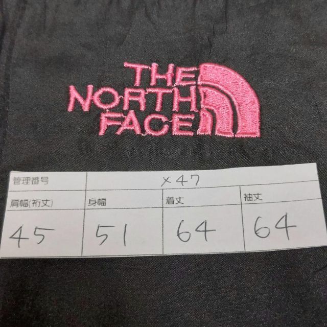 THE NORTH FACE(ザノースフェイス)のx47 US規格 ノースフェイス レディース デナリジャケット ロゴ ピンク刺繍 レディースのジャケット/アウター(その他)の商品写真