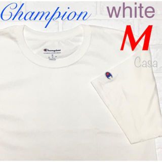 チャンピオン(Champion)のチャンピオン　半袖Tシャツ　定番　champion ホワイト　Mサイズ　ロゴT(Tシャツ(半袖/袖なし))