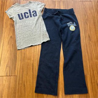 エイチアンドエム(H&M)の【新品未使用】UCLA Tシャツ　裏起毛　スエットパンツ(ルームウェア)