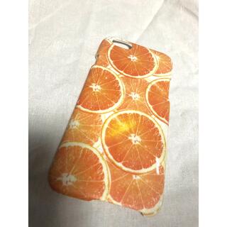 iPhone8　ケース　フルーツ柄　オレンジ(iPhoneケース)
