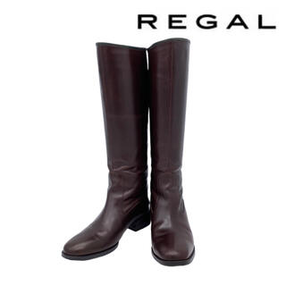 リーガル(REGAL)の【美品】REGAL リーガル ロングブーツブラウン 22cm(ブーツ)