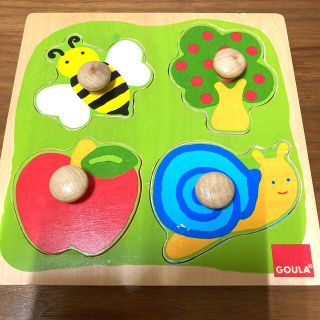 GOULA 木製パズル ４ピース(知育玩具)