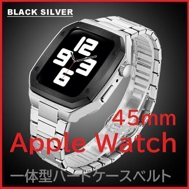 AppleWatch 7 45mmピタカ製バンド\u0026ケース付き - 背面割れあり