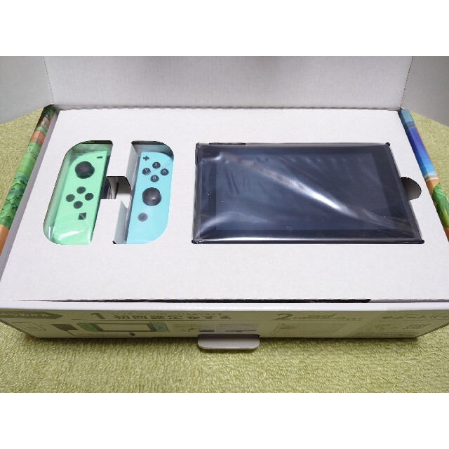 任天堂(ニンテンドウ)の任天堂スイッチあつまれどうぶつの森セット Nintendo Switch エンタメ/ホビーのゲームソフト/ゲーム機本体(家庭用ゲーム機本体)の商品写真