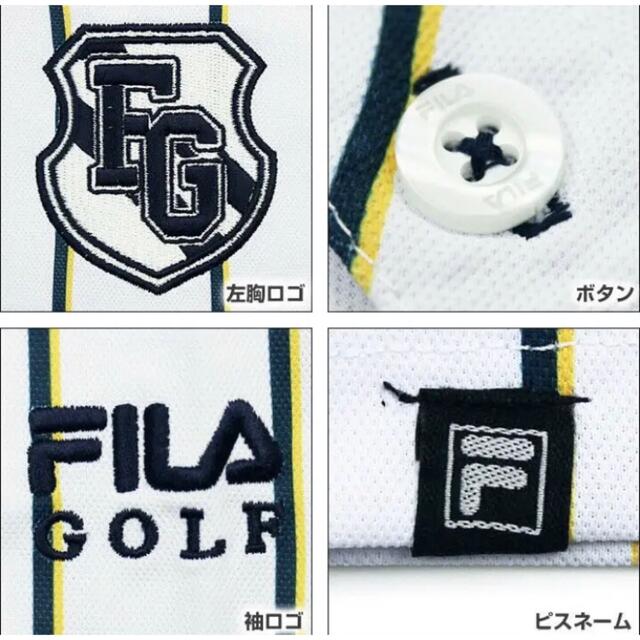 FILA(フィラ)の送料無料 新品 FILA ゴルフ メンズ 長袖ボタンダウンシャツ M スポーツ/アウトドアのゴルフ(ウエア)の商品写真