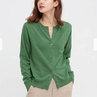 ユニクロ(UNIQLO)のUNIQLO UVクルーネック カーディガン(カーディガン)