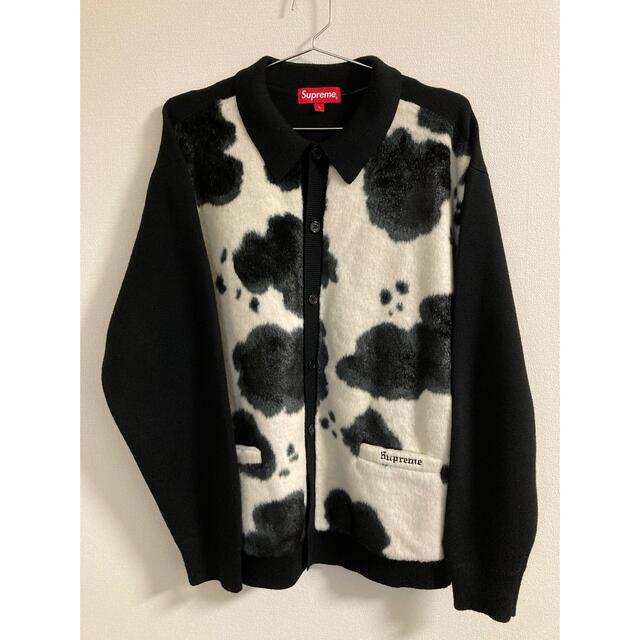 Supreme(シュプリーム)の【Lサイズ】Supreme Cow Print Cardigan Black メンズのトップス(カーディガン)の商品写真