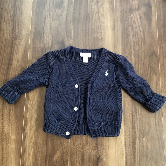 POLO RALPH LAUREN(ポロラルフローレン)のPOLO ニットカーディガン キッズ/ベビー/マタニティのベビー服(~85cm)(カーディガン/ボレロ)の商品写真