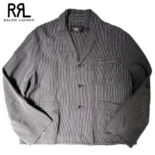 ダブルアールエル(RRL)の新品 RRL 最高級ピンストライプコットンリネン1890'Sチョアジャケット 2(テーラードジャケット)