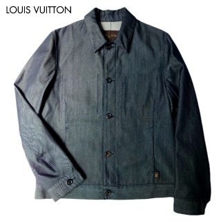 LOUISVUITTONルイヴィトン デニム ノーカラージャケット 36 超美品