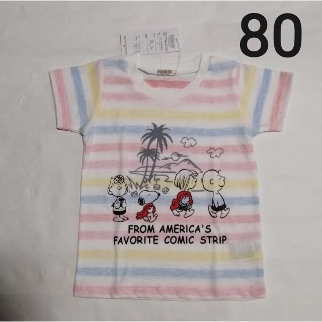 SNOOPY(スヌーピー)のスヌーピー　Tシャツ　80 キッズ/ベビー/マタニティのベビー服(~85cm)(Ｔシャツ)の商品写真