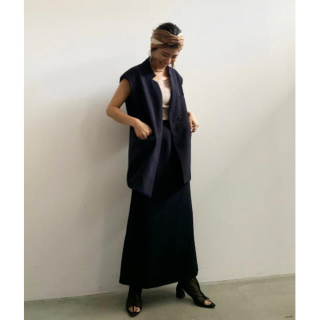 OTONA WRAP VEST SET UP DRESS