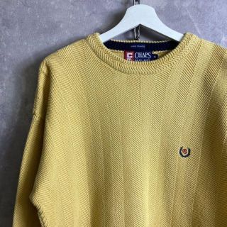 ラルフローレン(Ralph Lauren)のチャップスラルフローレン 90s ワンポイントロゴ ニット セーター からし(ニット/セーター)