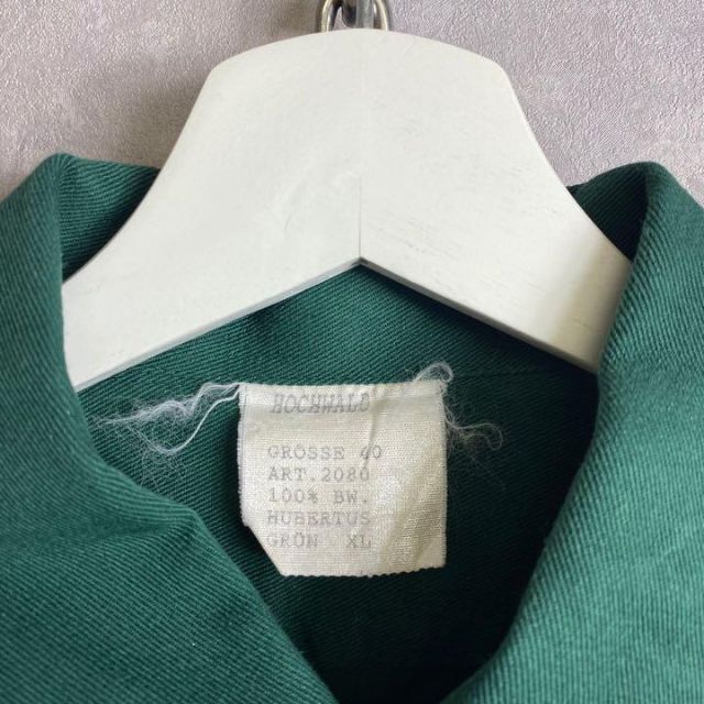 ビンテージ ミリタリー ロングシャツ 深緑 グリーン アノラック 変形 メンズのトップス(シャツ)の商品写真