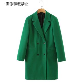 🍬10月新作🍭9404◆green vintage ダブル ロングコート(ロングコート)