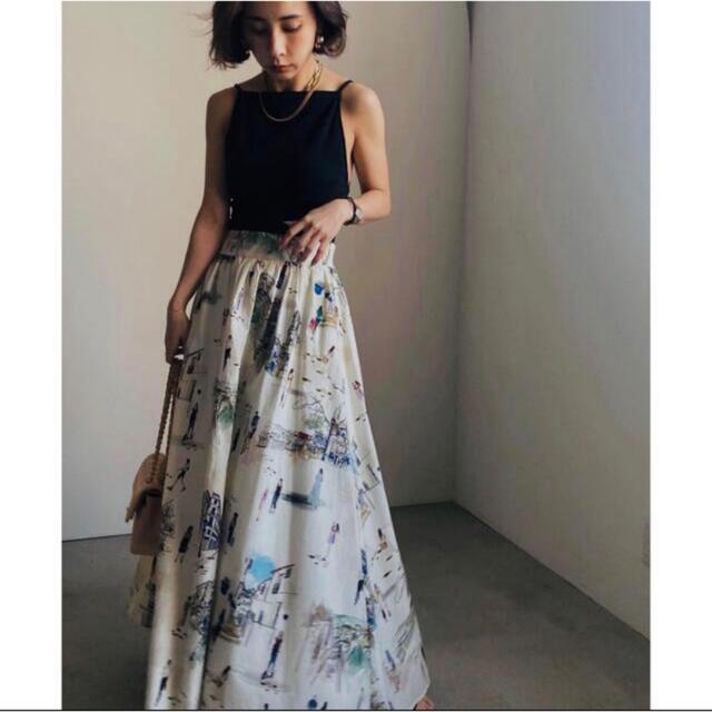 Ameri VINTAGE(アメリヴィンテージ)の【即完売】MEDI MALAGA PLENTIFUL FLARED SKIRT レディースのスカート(ロングスカート)の商品写真