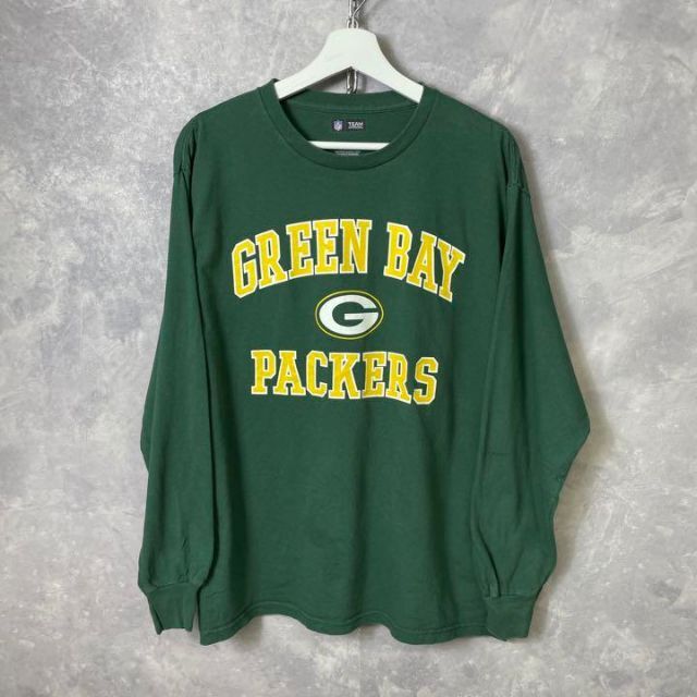 NFL 長袖Tシャツ ロンT グリーンベイパッカーズ 緑 グリーン メンズのトップス(Tシャツ/カットソー(七分/長袖))の商品写真