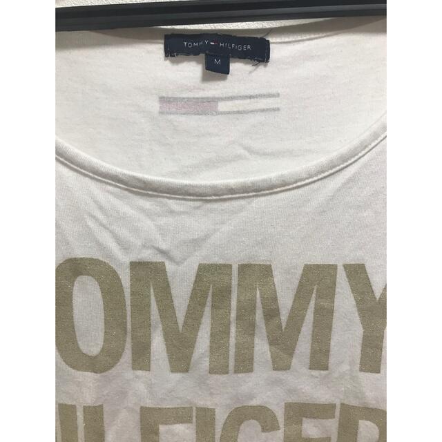 TOMMY HILFIGER(トミーヒルフィガー)のTOMMY HILFIGER  ロング丈Tシャツ　M レディースのトップス(Tシャツ(半袖/袖なし))の商品写真