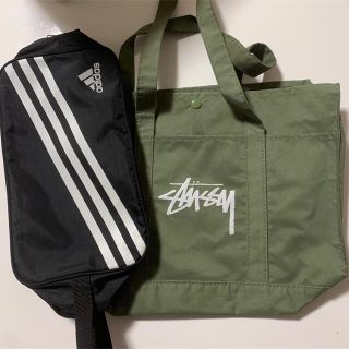 アディダス(adidas)のステューシー手さげ　adidasシューズケース(シューズバッグ)