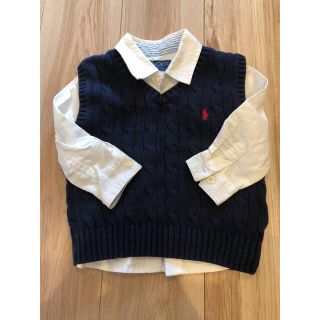 ポロラルフローレン(POLO RALPH LAUREN)のラルフローレンベスト　白シャツ　セット(Tシャツ/カットソー)