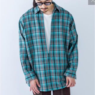 コモリ(COMOLI)のULTERIOR / WOOL SHADOW CHECK P/O SHIRT(シャツ)