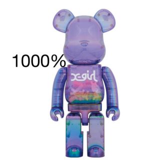 BE@RBRICK X-girl CLEAR PURPLE 1000%(その他)