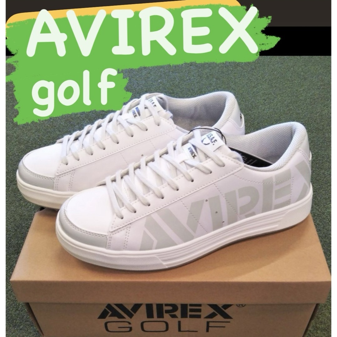 AVIREX GOLF スパイクレスシューズ ホワイトゴルフ