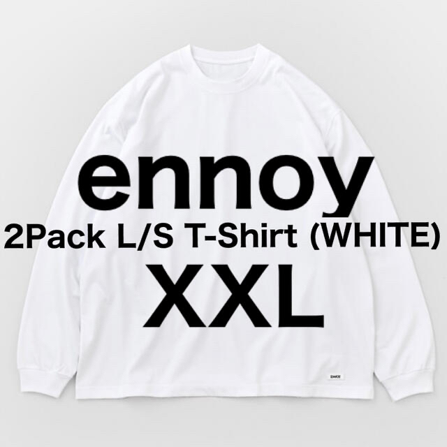 メンズennoy 2Pack L/S T-Shirt (WHITE) XXL