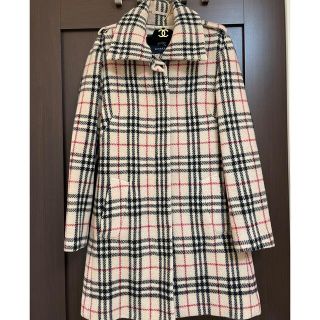 バーバリー(BURBERRY)のBURBERRY ウール　ノバチェック　スタンドカラーコート　US4サイズ(トレンチコート)