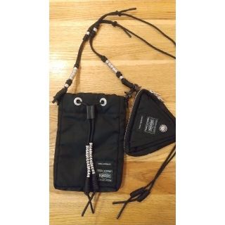 トーガ(TOGA)のTOGA × PORTER double mini bag 人気のブラック(ショルダーバッグ)