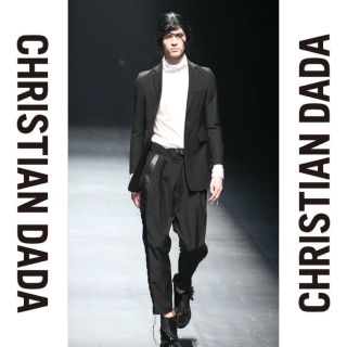 CHRISTIAN DADA サイドレザー スラックス