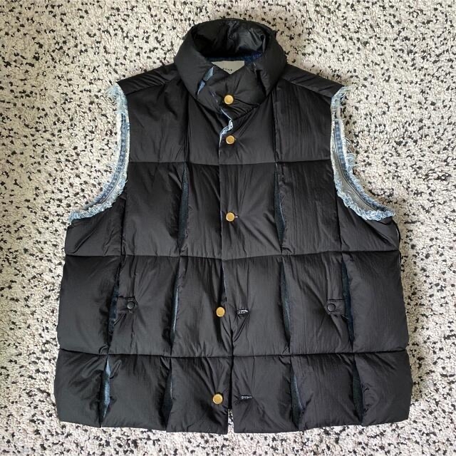 開店記念セール 8ON8， 21AW COSTUM DENIM HOLLOW DOWN VEST メンズ