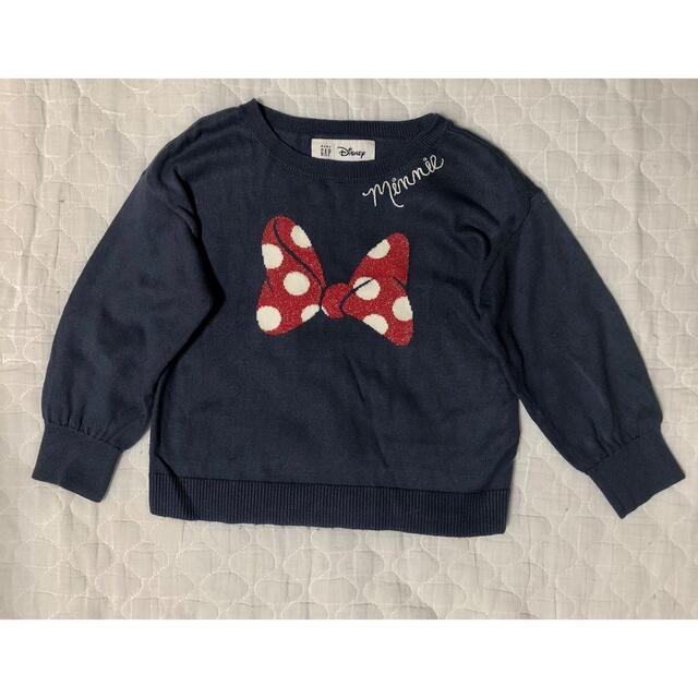 babyGAP(ベビーギャップ)のbaby GAP ミニー　綿ニット　3T 100 キッズ/ベビー/マタニティのキッズ服女の子用(90cm~)(ニット)の商品写真