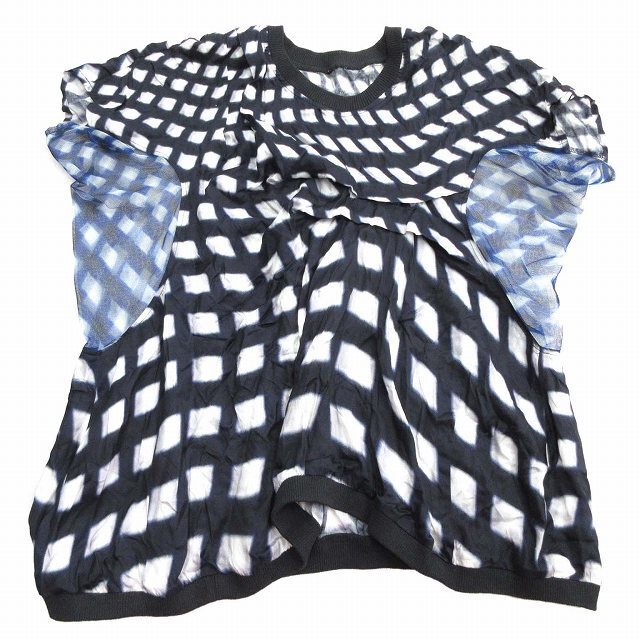 ズッカ zucca 総柄 メッシュ スイッチング Tシャツ カットソー M♪10 | フリマアプリ ラクマ