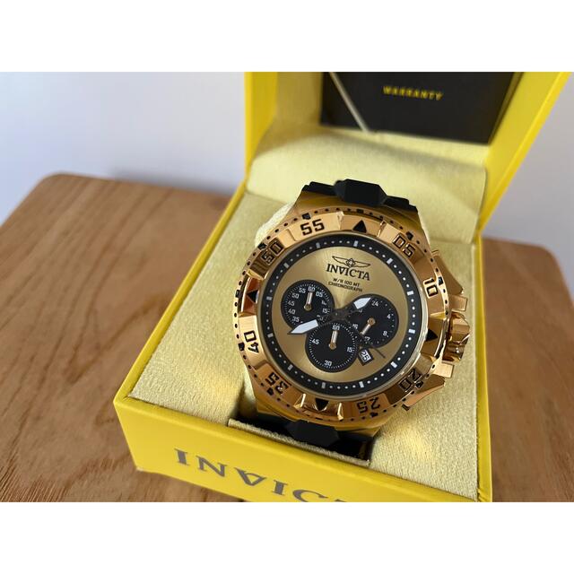 美品》INVICTAインビクタ エクスカージョン 腕時計 ゴールド ダイバー