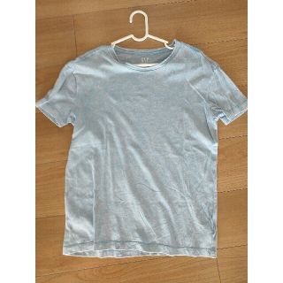 ギャップ Tシャツメンズ GAP ダイダイ 水色(Tシャツ/カットソー(半袖/袖なし))