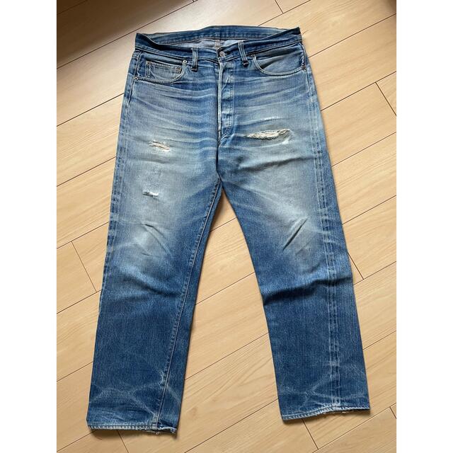 激安正規品 Levi's ビンテージW34L32 オリジナル 66前期 501 鬼ヒゲ