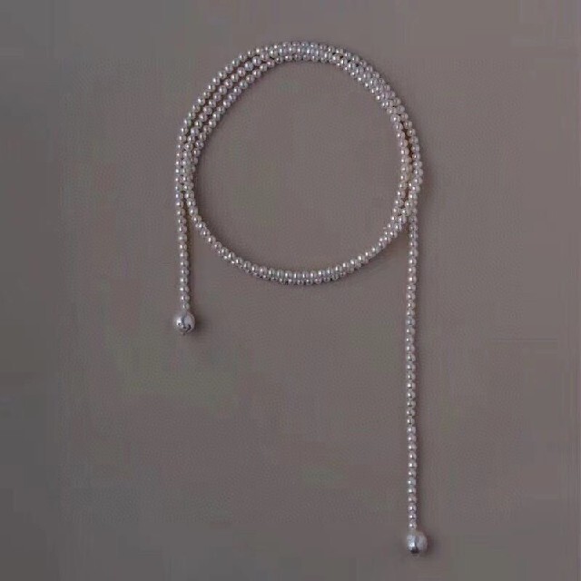 【高級】淡水真珠　ネックレス140cm