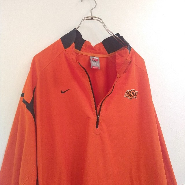 NIKE(ナイキ)の◎希少 Oklahoma State University プルオーバー 4XL メンズのジャケット/アウター(ナイロンジャケット)の商品写真