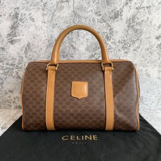 セリーヌ(celine)の極美品 CELINE セリーヌ マカダム トリオンフ レザー ミニ ボストン(ボストンバッグ)