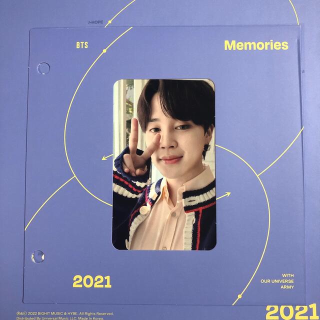 防弾少年団(BTS)(ボウダンショウネンダン)のBTS memories 2021 Blu-ray ジミン トレカ　JIMIN エンタメ/ホビーのタレントグッズ(アイドルグッズ)の商品写真