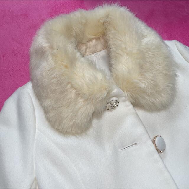 ファーフードコート レディースのジャケット/アウター(毛皮/ファーコート)の商品写真