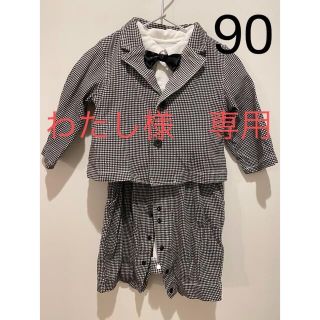 フーセンウサギ(Fusen-Usagi)の男の子 長袖ロンパース90センチ フォーマル 七五三ベビーキッズ(ドレス/フォーマル)