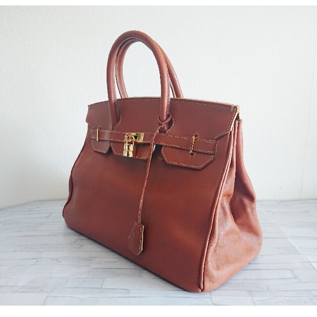 HIGH CLASS ハイクラス ハンドバッグ 本革 レザー キャメル 茶 鍵付 の通販 ハイクラス HIGH-CLASS ハイクラス オーストリッチ グリーン ハンドバッグ
