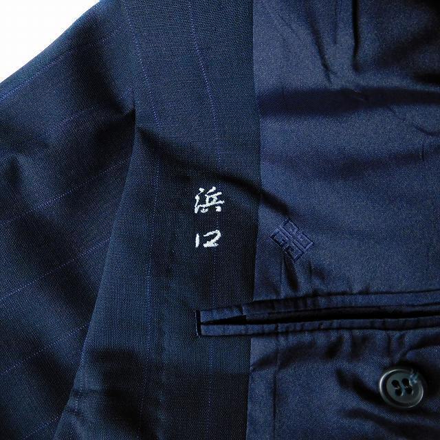 GIVENCHY(ジバンシィ)のジバンシィ テーラードジャケット ストライプ 長袖 シングル 背抜き ウール 紺 メンズのジャケット/アウター(テーラードジャケット)の商品写真