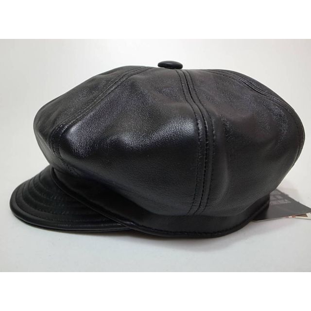 New York Hat  ランバスキン   Newsboy Black